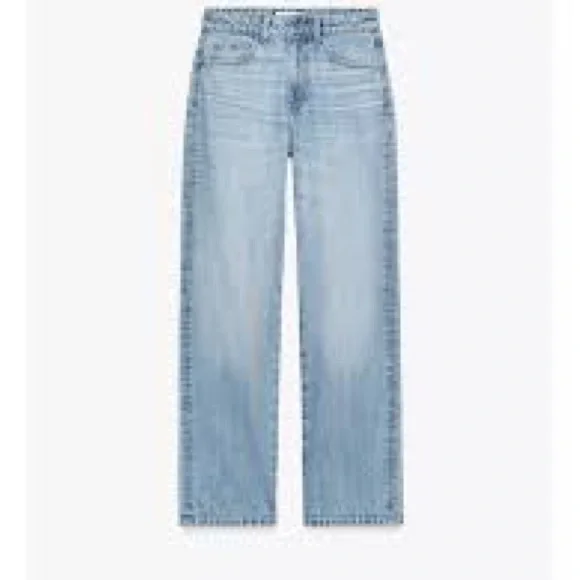 Zara Light Blue Straight Leg Jeans - Picture 2 of 4